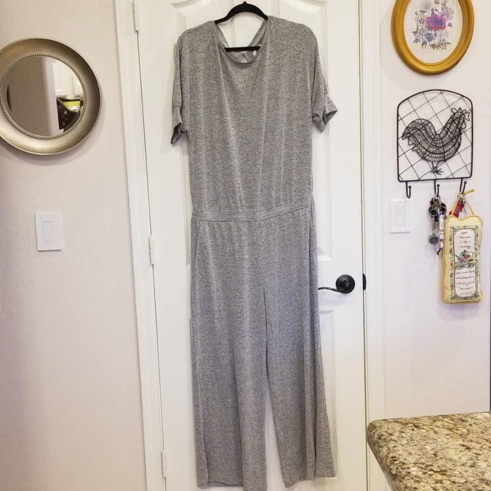 Lou & Grey Stretchy Comfort Grey Jumpsuit